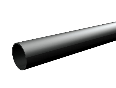 Труба дымохода (Лава) LAVA (конструкционная сталь 2мм, черный) 1000 мм, Д150